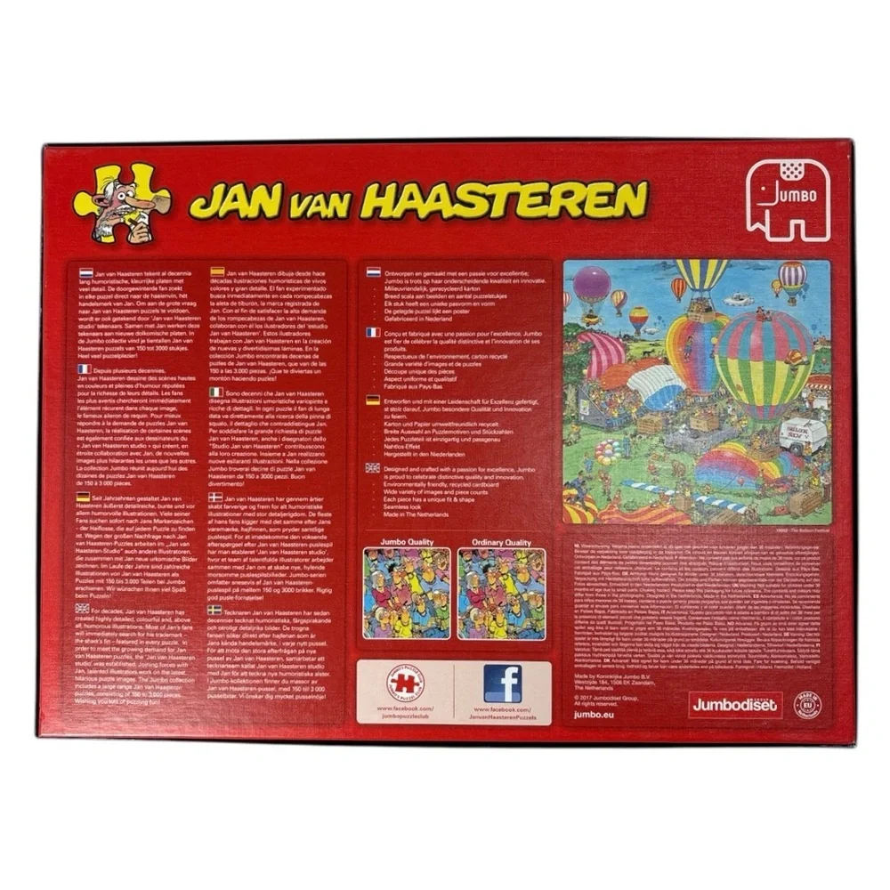 Jumbo Jan Van Haasteren 19057 The Vegetable Garden 1000 Pc Puzzle 2017 MissingPC